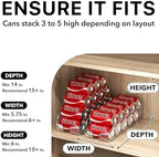 Soda Can Organizer Dispenser for Refrigerator/Pantry, alternate view 5