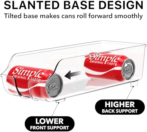 Soda Can Organizer Dispenser Refrigerator/Pantry, Set of 2, alternate view 6