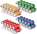 Soda Can Organizer Dispenser Refrigerator/Pantry, Set of 4