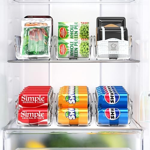 Soda Can Organizer Dispenser Refrigerator/Pantry, Set of 4, alternate view 2