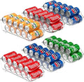 Soda Can Organizer Dispenser Refrigerator/Pantry, Set of 6