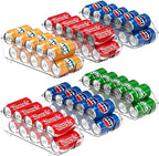 Soda Can Organizer Dispenser Refrigerator/Pantry, Set of 6
