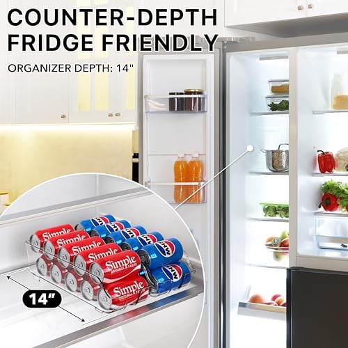 Soda Can Organizer Dispenser Refrigerator/Pantry, Set of 6, alternate view 4