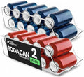 Soda Can Organizer for Refrigerator & Pantry, 2 Pack, Clear in Clear