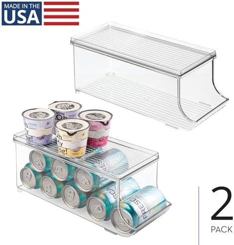 Soda Can Organizer, Set of 2, Clear in Clear, alternate view 4