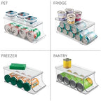 Soda Can Organizer, Set of 2, Clear in Clear, alternate view 7