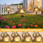 Solar Cat Garden Light Glowing Eye Outdoor Decor, alternate view 3