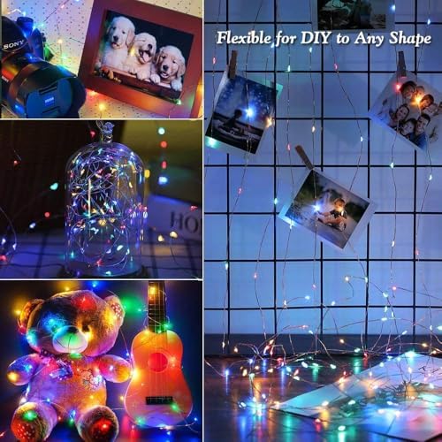 Solar Fairy Lights, 4Pack Total 104FT 320LED Lights, Multicolor, alternate view 4
