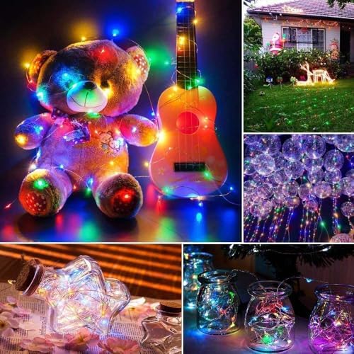 Solar Fairy Lights, 4Pack Total 104FT 320LED Lights, Multicolor, alternate view 6