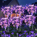 Solar Garden Lights Outdoor, 6 Pack Purple Lavender Solar Butterfly Lights Gardening Gifts for Women, Artificial