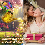 Solar Garden Lights Outdoor, Butterfly Watering Can Lantern, Waterproof, alternate view 6