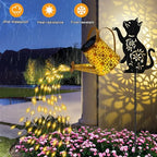 Solar Garden Lights Outdoor Decor, Cat Watering Can Lights for Yard, 2 Pack, alternate view 6