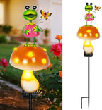 Solar Garden Lights Outdoor, Frog Mushroom Stake Light, Waterproof, alternate view 4