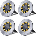 Solar Ground Lights, Waterproof Solar Garden Lights, Upgraded Outdoor Garden Waterproof Bright in-Ground Lights