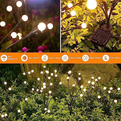 Solar Lights Outdoor(2 Pack-16 LEDs), Solar Garden Lights, Fairy Lights, alternate view 4