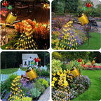 Solar Lights Outdoor, Watering Can with Cascading Lights, Watering Can with Hook Solar Lantern, Gardening Decor, alternate