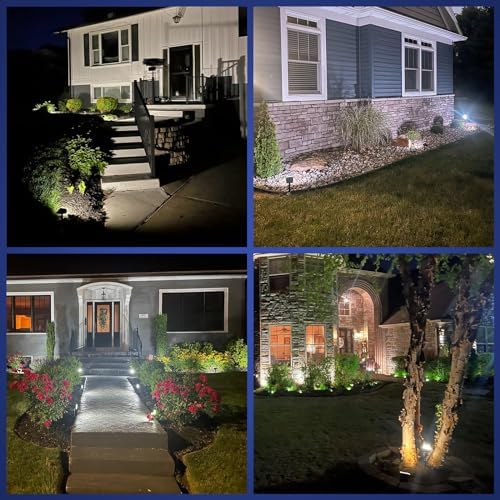 Solar Lights Outdoor Waterproof - 4 Pack (Cool White) in Cool White, alternate view 6