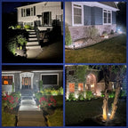 Solar Lights Outdoor Waterproof - 4 Pack (Cool White) in Cool White, alternate view 6