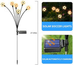 Solar Lights Outdoor Waterproof 8 Pack, Soccer Ball Light, Garden Decor, alternate view 2