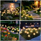 Solar Lights Outdoor Waterproof 8 Pack, Soccer Ball Light, Garden Decor, alternate view 6