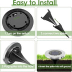 Solar Lights Outdoor Waterproof, Cold White, 16 Pack Ground Lights, alternate view 5