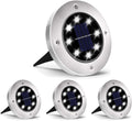 Solar Lights Outdoor Waterproof, Cold White, 4 Pack Ground Lights