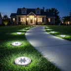 Solar Lights Outdoor Waterproof, Cold White, 8 Pack Ground Lights in Cold, alternate view 4
