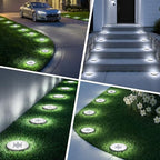 Solar Lights Outdoor Waterproof, Cold White, 8 Pack Ground Lights in Cold, alternate view 6