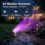 Solar Lights Outdoor Waterproof Flag Spotlights 10 Pack (Colored), alternate view 6