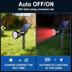 Solar Lights Outdoor Waterproof Flag Spotlights 2 Pack (Colored), alternate view 6