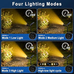 Solar Lights Outdoor Waterproof Flag Spotlights 2 Pack (Warm White) in Warm White, alternate view 3