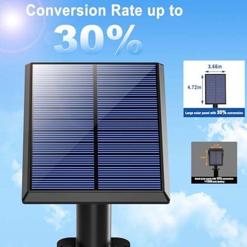 Solar Lights Outdoor Waterproof Flag Spotlights 2 Pack (Warm White) in Warm White, alternate view 5