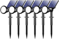 Solar Lights Outdoor Waterproof Flag Spotlights 6 Pack (Cool White) in Cool White