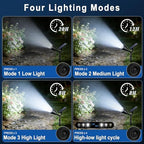 Solar Lights Outdoor Waterproof Flag Spotlights 6 Pack (Cool White) in Cool White, alternate view 3