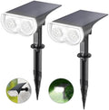 Solar Lights Outdoor Waterproof Landscape Spotlight Daylight 2 Pack