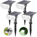 Solar Lights Outdoor Waterproof Landscape Spotlight Daylight 4 Pack