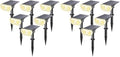 Solar Lights Outdoor Waterproof LED Spotlights Warm White 12 Pack