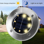Solar Lights Outdoor Waterproof, Warm White, 12 Pack Ground Lights in Warm White, alternate view 4