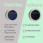 Solar Mason Jar Lights Lids, 12 Pack 30 Led Fairy Lights(Jars Not Included), Outdoor Hanging Mason Jar Solar, alternate view