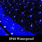 Solar Net Lights Outdoor Mesh 100LED String Christmas Lights (Blue) in Blue, alternate view 4