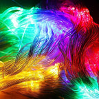 Solar Net Lights Outdoor Mesh 100LED String Christmas Lights (Colorful), alternate view 3