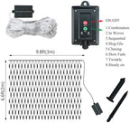 Solar Net Lights Outdoor Mesh 100LED String Christmas Lights (Warm White) in Warm White, alternate view 5