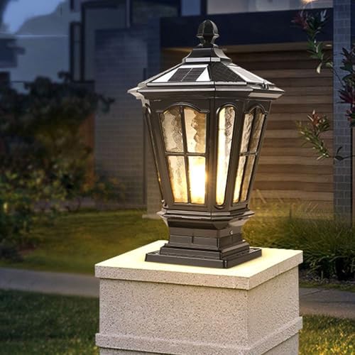 Solar Outdoor Post Lights, Outdoor Column Lights, Deck Lights, Solar Post Cap Lights, Solar lamp Post Light, alternate view 4