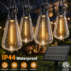 Solar Outdoor String Lights Waterproof, 100FT Remote Control LED Outside Lights with Shatterproof Bulbs, alternate view 4
