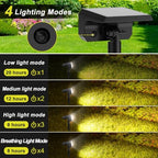 Solar Spot Lights Outdoor, 6 Pack Outdoor Solar Lights for Yard, 4 Lighting Mode Solar Landscape Spotlights with, alternate