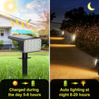Solar Spot Lights Outdoor, 6 Pack Outdoor Solar Lights for Yard, 4 Lighting Mode Solar Landscape Spotlights with, alternate