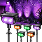 Solar Spot Lights Outdoor, 6 Pack RGB Landscape Lighting Spotlight