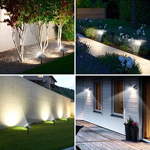 Solar Spot Lights Outdoor, [8 Pack/75LED] 2-in-1 Solar Landscape Spotlights, 4 Lighting Modes Solar Garden, alternate view 6