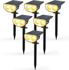 Solar Spot Lights Outdoor, IP67 Waterproof 38 LED Solar Powered Landscape Spotlights for Yard, Garden, Driveway