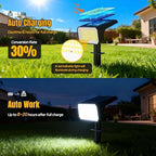 Solar Spot Lights Outdoor Waterproof, 10 Pack, 118 LED Cool White, alternate view 5